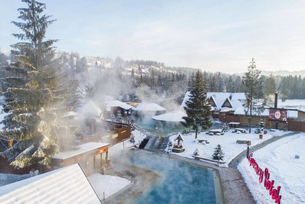 Termy Gorące Potok zimą